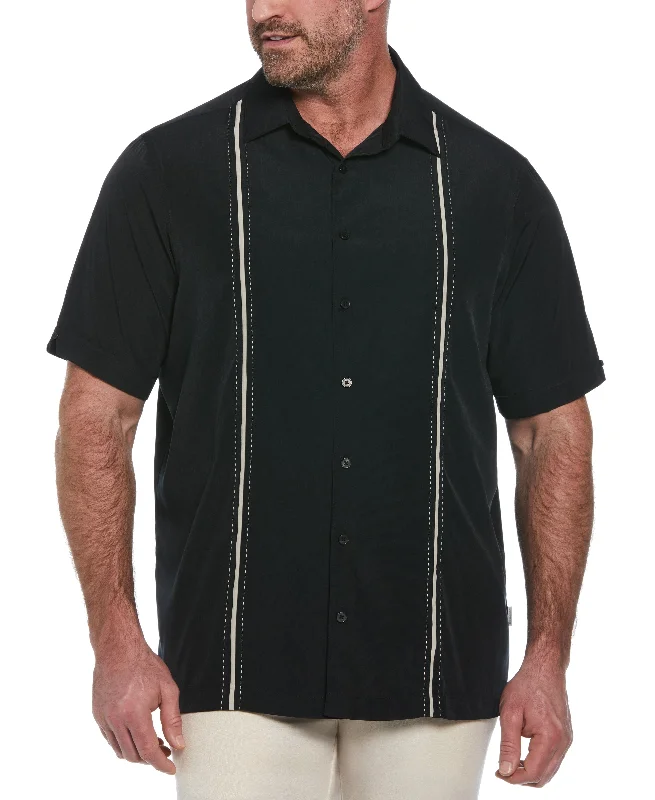 Big & Tall Panel Shirt - Contrast Stitching Classic Men's Pin