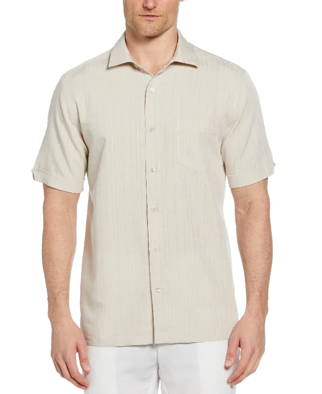Classic Textured One Pocket Shirt Trendy Men's Oversized