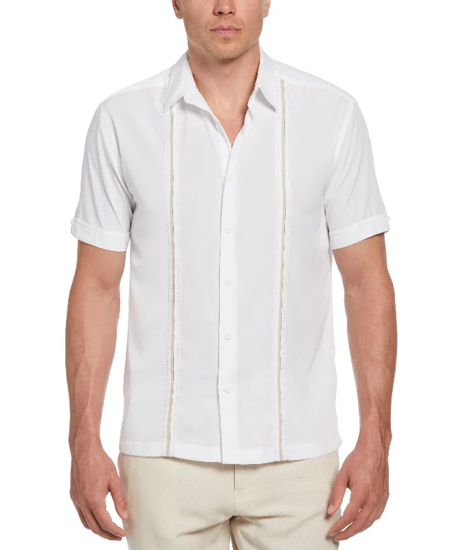 Panel Shirt - Contrast Stitching Trendy Men's Bucket