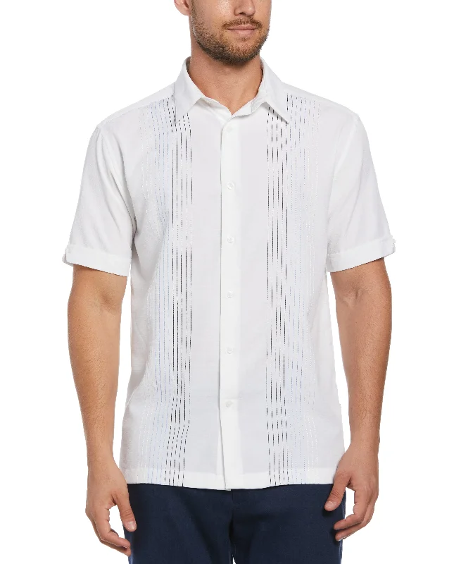 Ombre Embroidered Panel Shirt Laid