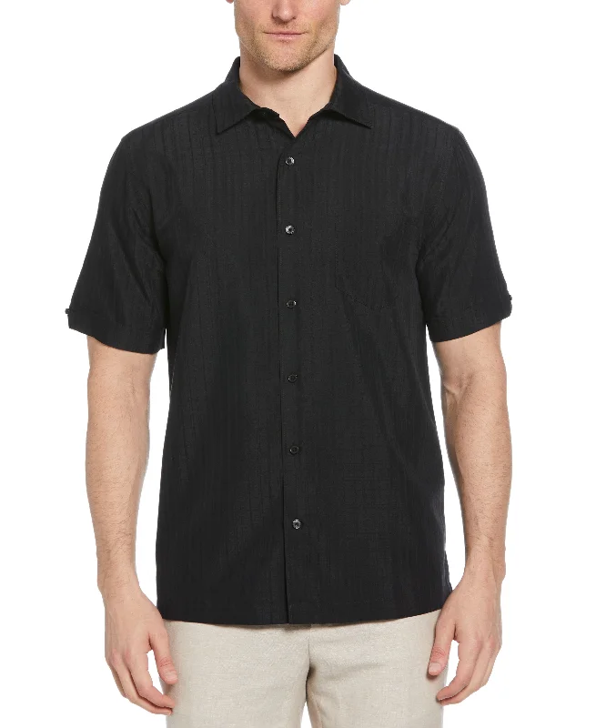 Classic Textured One Pocket Shirt Dapper Men's 1920S