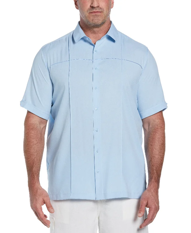 Big & Tall Two-Tone Cross Tuck Chambray Shirt Tough Men's Military