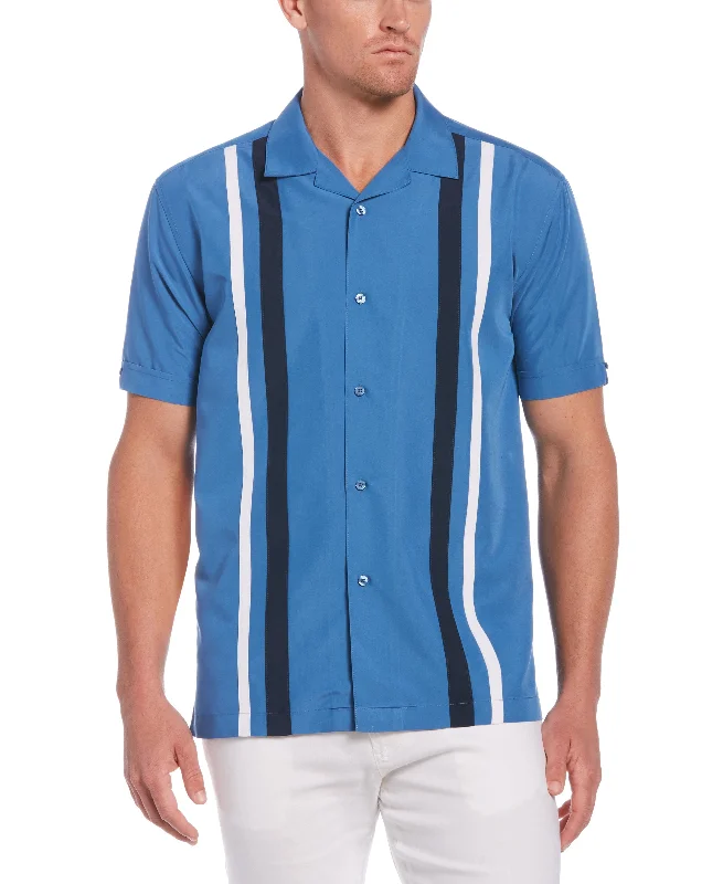 Camp Collar Retro Panel Shirt Cool Men's Skate