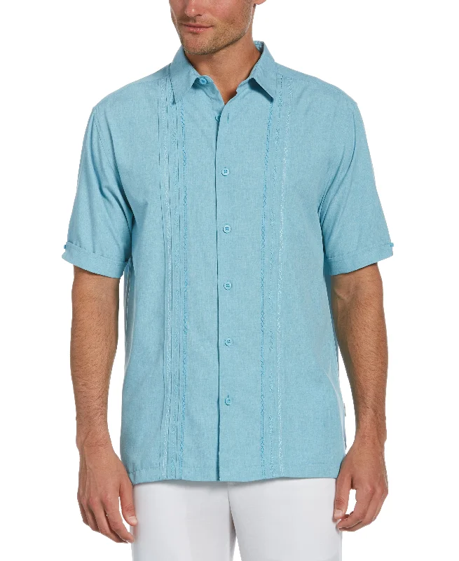 Geo Embroidered Panel Shirt Masculine Men's 