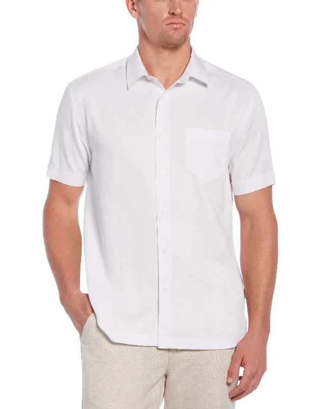 Two-Tone One Pocket Floral Print Shirt Stylish Men's Neon
