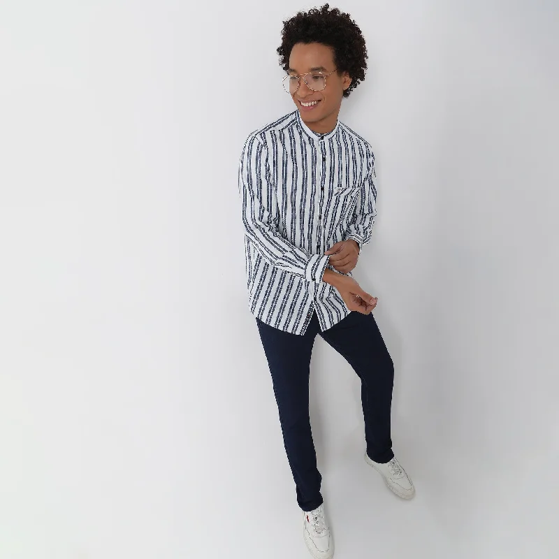 Regular Fit Striped Shirt Tailored