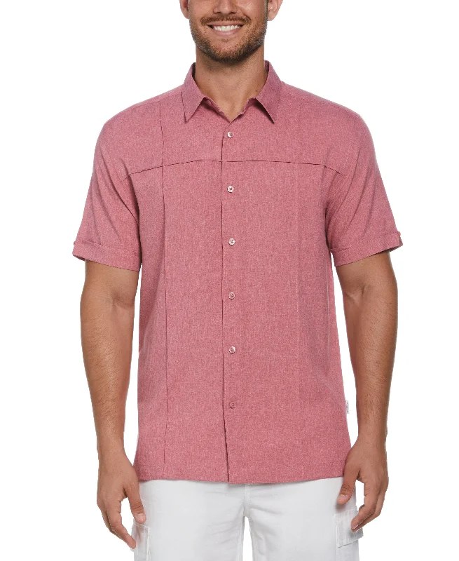 Big & Tall Two-Tone Cross Tuck Chambray Shirt Rugged Men's Outdoor 