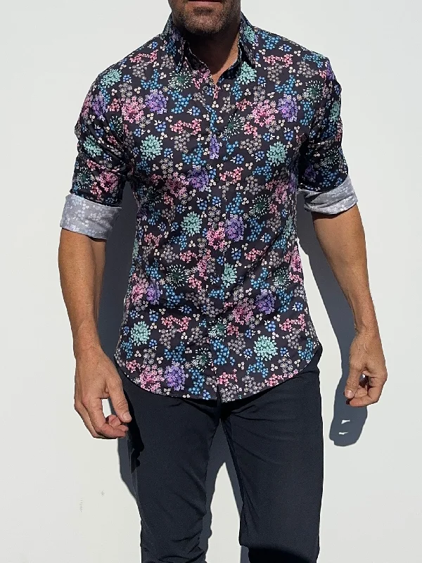 Floral Print Party Shirt- Small Batch Series Athletic Men's High