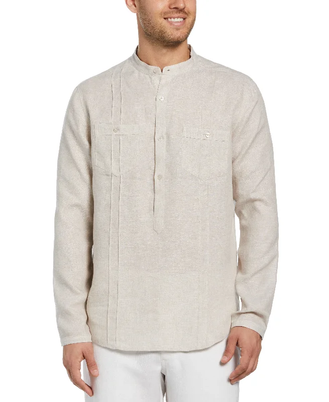 Two-Pocket Pintuck Popover Shirt Casual Men's Japanese 