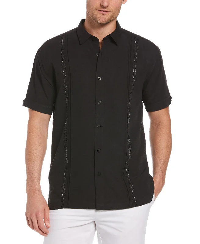 Big & Tall Embroidered Panel Shirt Artistic Men's Hand