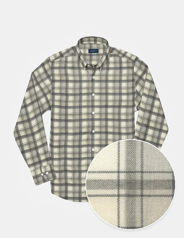 Soft Grey Multi Cotton Wool Unique Men's Patch