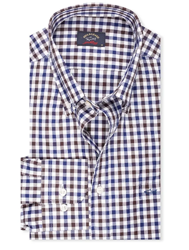 Check Shirt Brown Streetwear Style