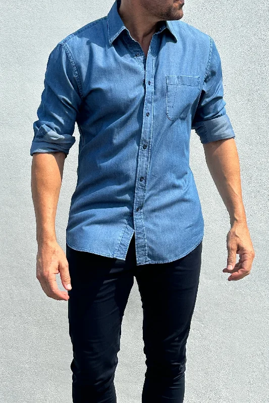 The Indigo One-Pocket Denim Luxurious Men's High