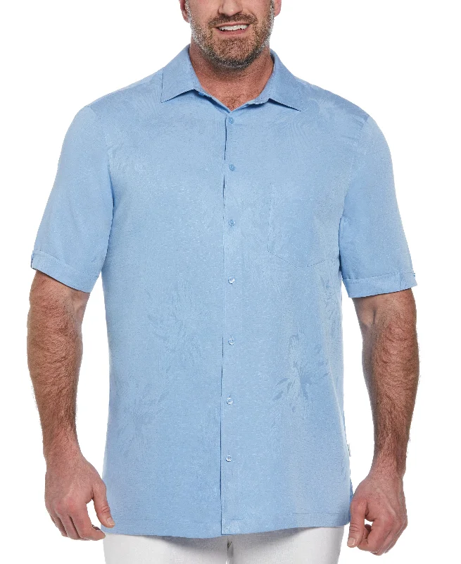 Big & Tall Two-Tone One Pocket Floral Print Shirt Tough Men's Military