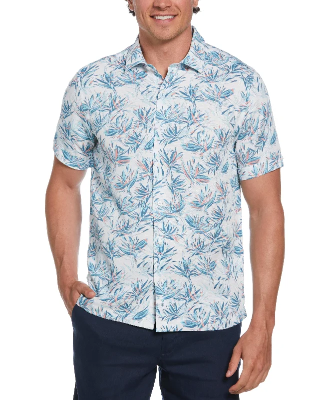 Big & Tall Floral Print Shirt Bold Men's Statement