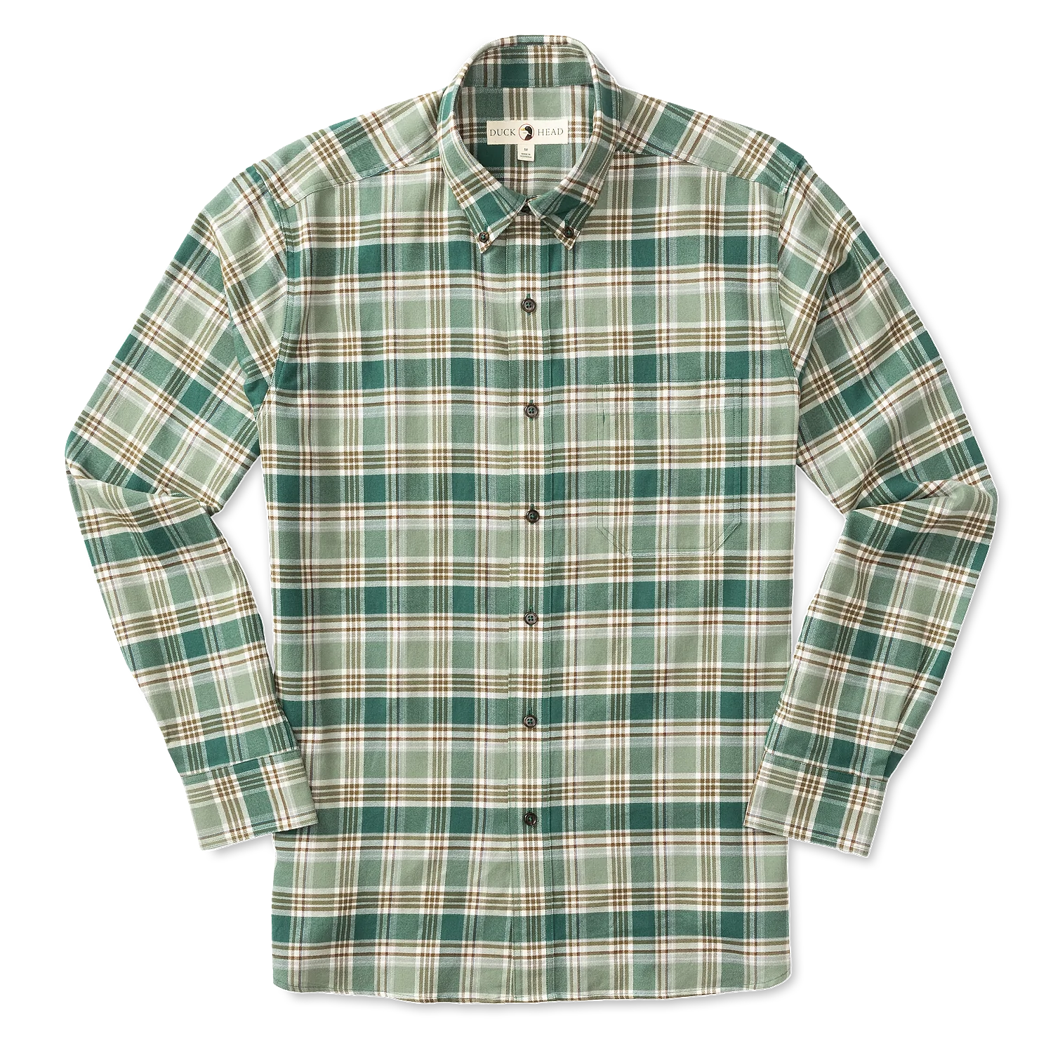 Duck Head Radford Flannel Plaid Sport Shirt Trendy Men's Scandinavian
