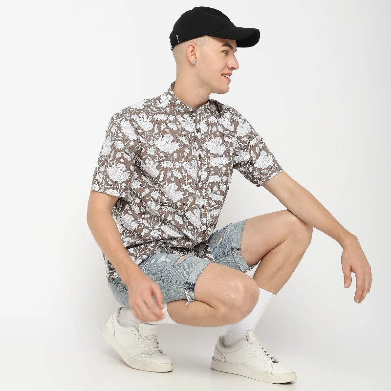 Regular Fit Printed Shirt Relaxed Men's Australian 