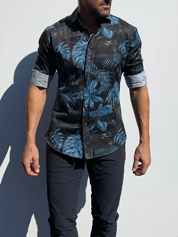 Midnight Jungle Party Shirt- Small Batch #576 Sporty Men's Athleisure 