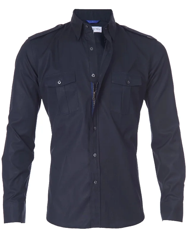 The Pilot Shirt Polished Men's Satin