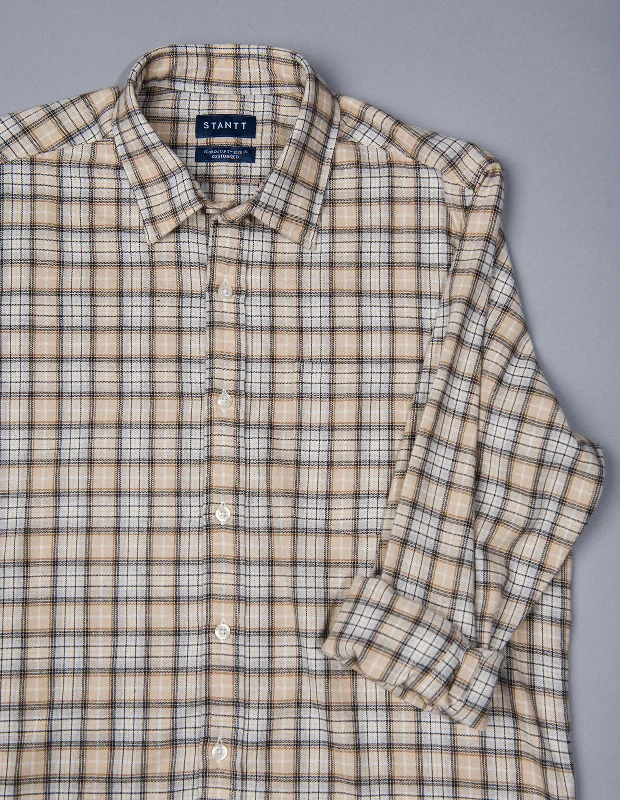 Vanilla Latte Flannel Plaid Vacation
