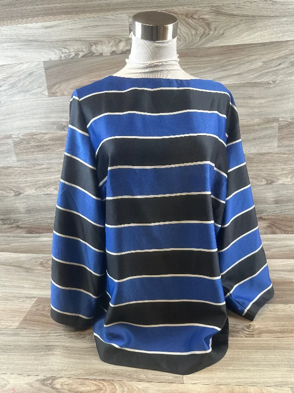 Top 3/4 Sleeve Basic By Banana Republic In Striped Pattern, Size: Xl Athletic Men's High