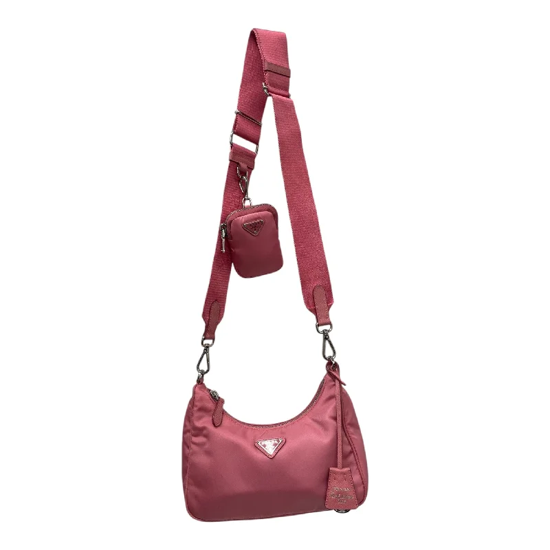 PRADA/Cross Body Bag/S/Nylon/PNK/RE EDITION 2005 SHOULDER BAG Confident Men's Power