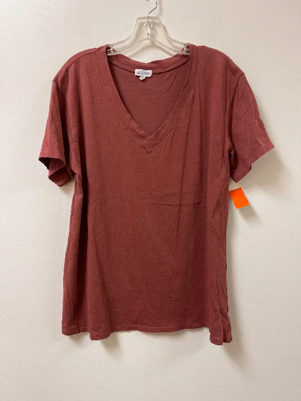 Top Short Sleeve By Clothes Mentor In Orange, Size: 1x Dapper Men's 1920S
