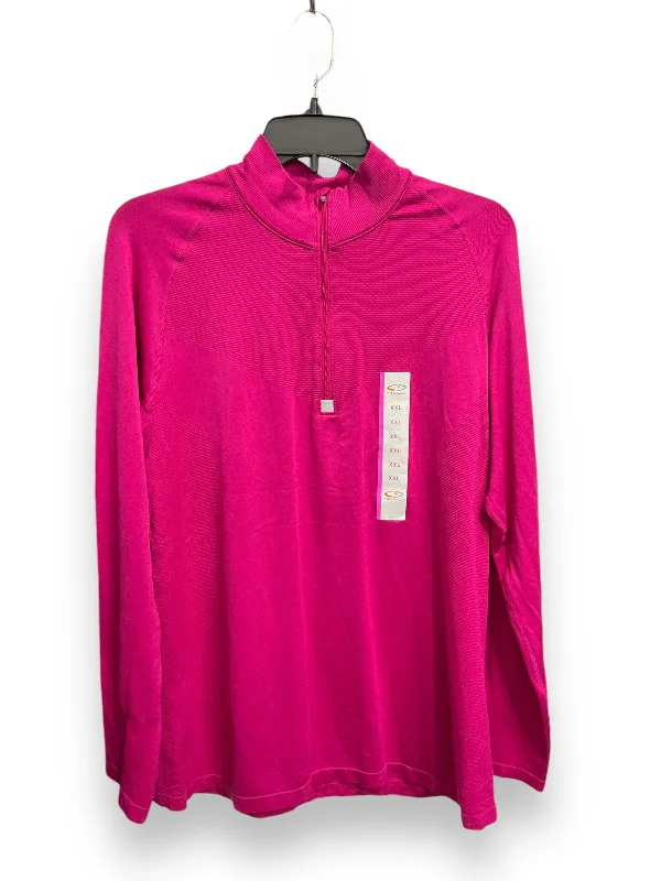 Athletic Jacket By Champion In Pink, Size: Xxl Streetwear Style