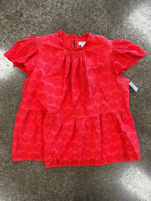 Top Ss By Crown And Ivy In Red, Size:3X Business