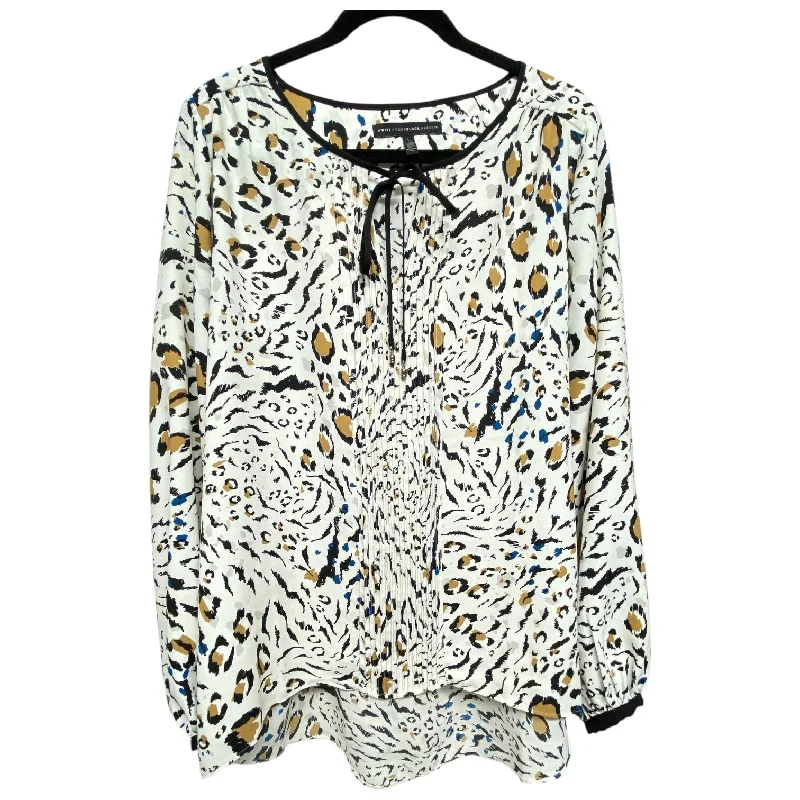 Top Long Sleeve By White House Black Market  Size: L Refined Men's Velvet
