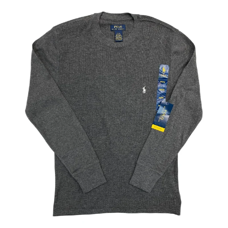 Top Ls By Polo Ralph Lauren In Grey, Size:M Confident Men's Power