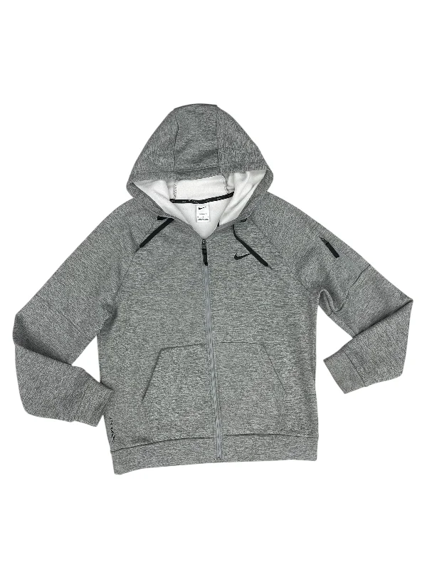 Athletic Jacket By Nike Apparel In Grey, Size: M Minimalist Men's Casual 