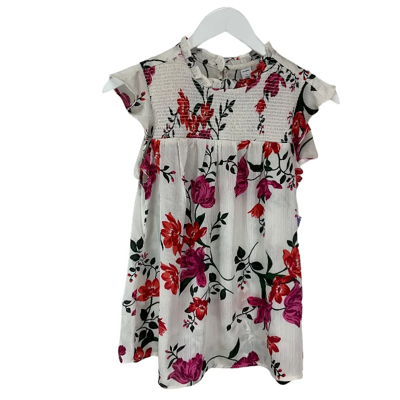 Floral Print Top Short Sleeve Old Navy, Size S Confident Men's Power