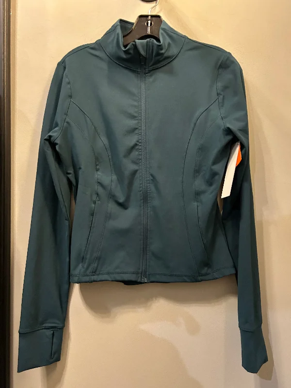 Athletic Jacket By 90 Degrees By Reflex In Teal, Size: M Beach