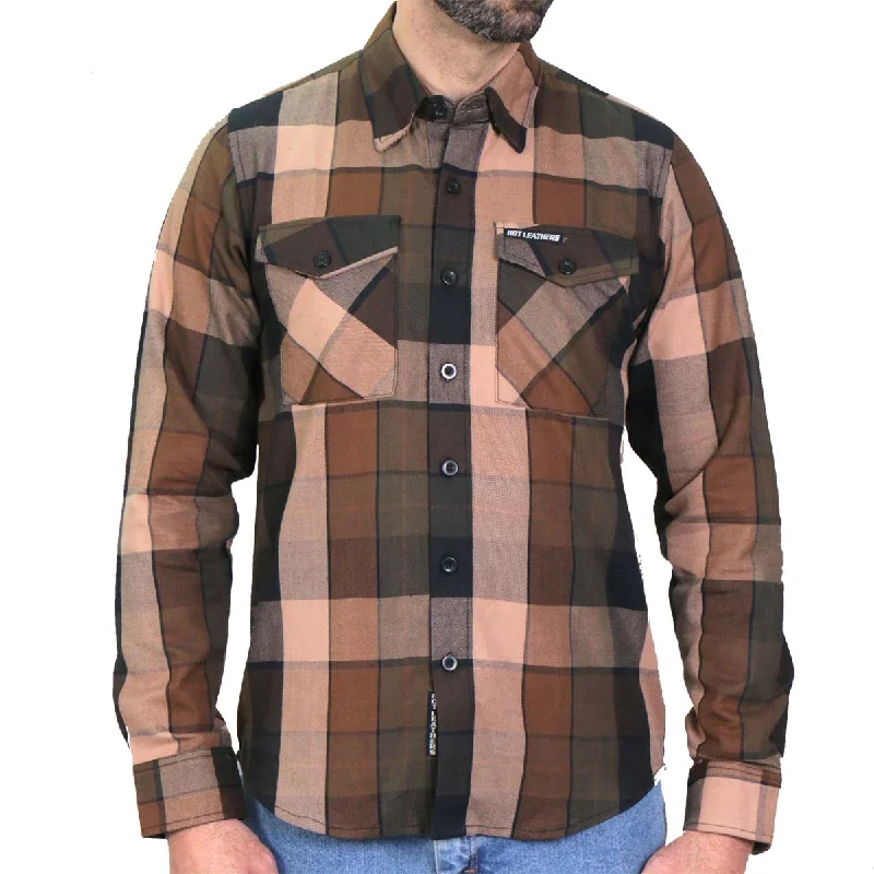 Hot Leathers FLM2013 Men's Sidewinder Flannel Long Sleeve Shirt Adventure