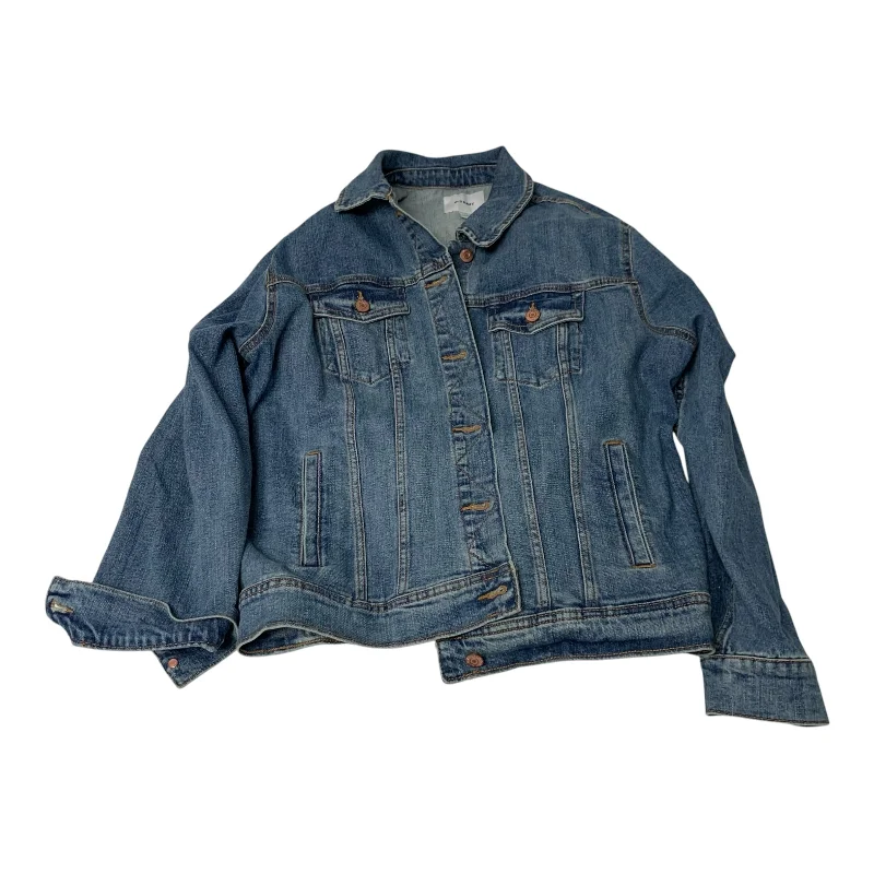 Jacket Denim By Old Navy In Blue Denim, Size: 1x Trendy Men's Oversized