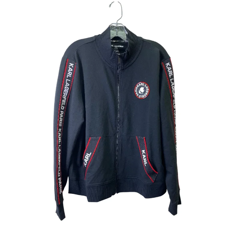 Jacket Designer By Karl Lagerfeld In Black, Size:L Modern Men's Tech