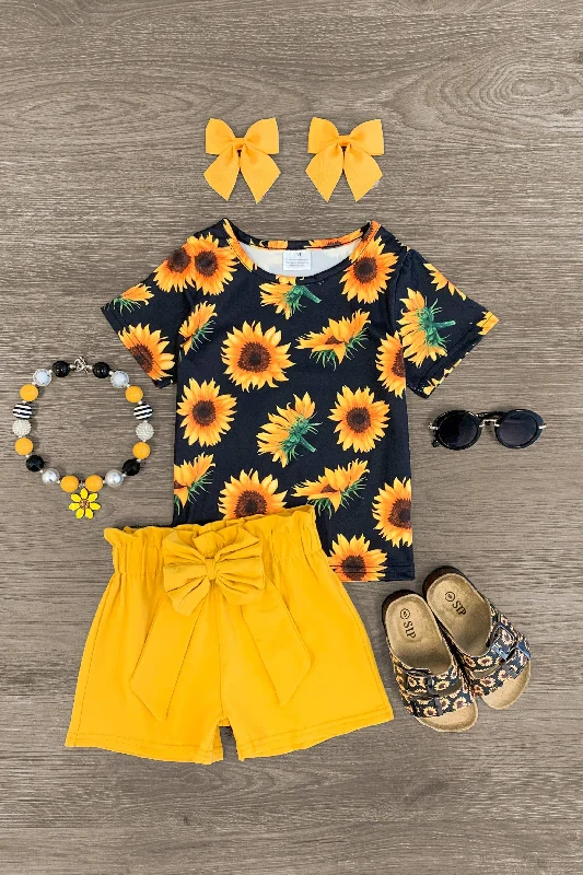 Black Sunflower Short Set Dynamic Men's High