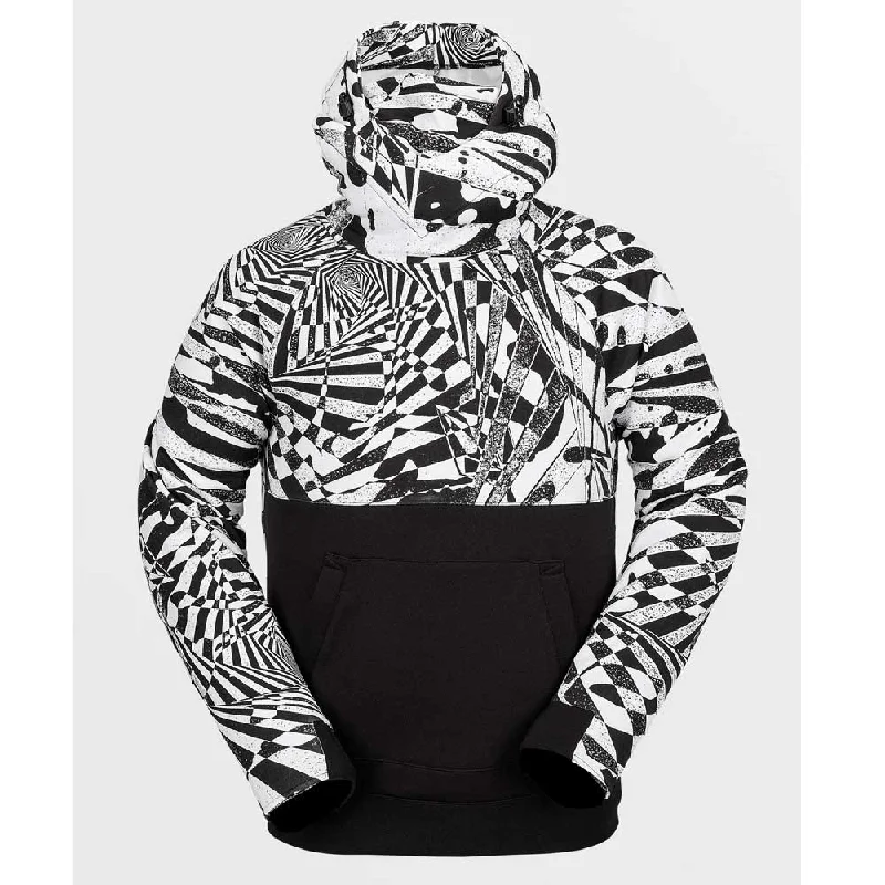 Volcom Men's Hydro Riding Hoodie - Black/White Modern Men's 