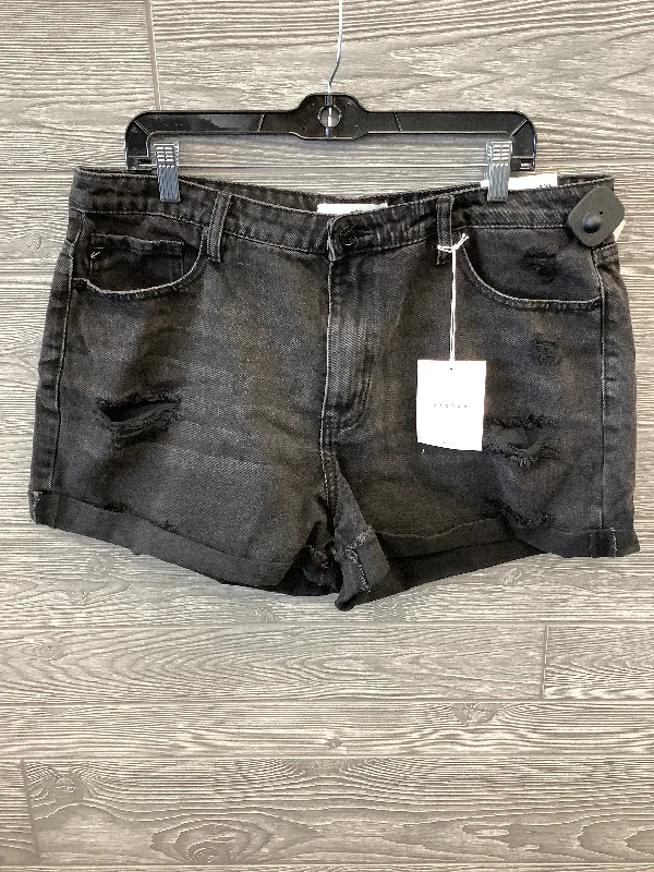 Shorts By Kancan In Black Denim, Size: 18 Dynamic Men's Moto