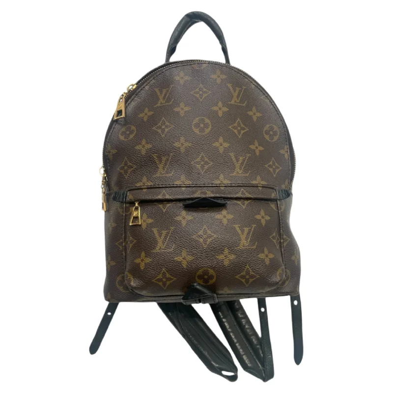 LOUIS VUITTON/Backpack/Monogram/Leather/BRW/gold zipper Masculine Men's Thick