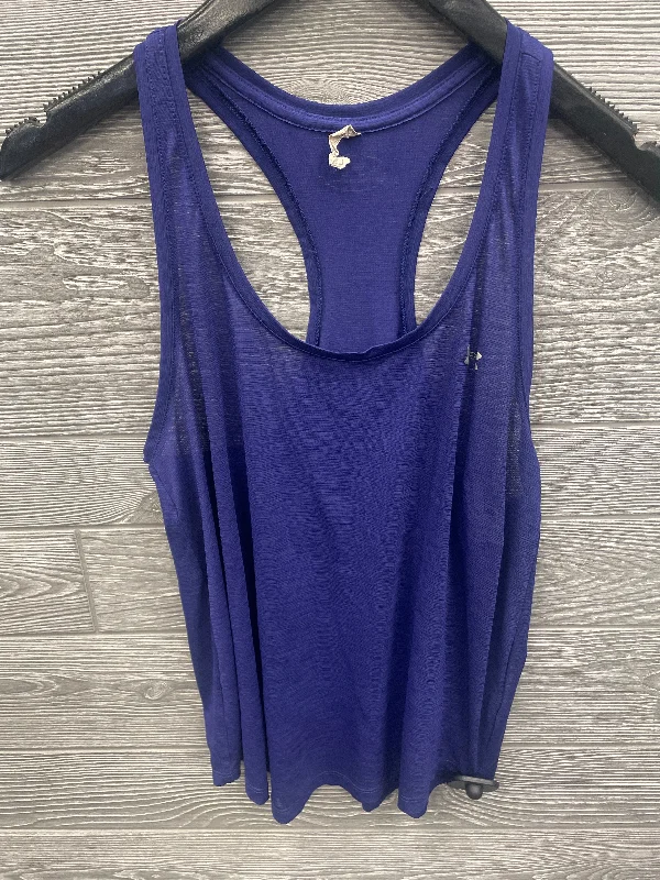 Athletic Tank Top By Under Armour In Purple, Size: S Business