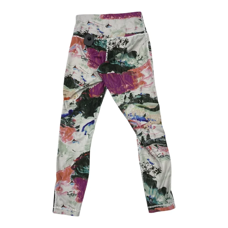 Athletic Leggings By Lululemon In Multi, Size:2 Sleek Men's Metallic