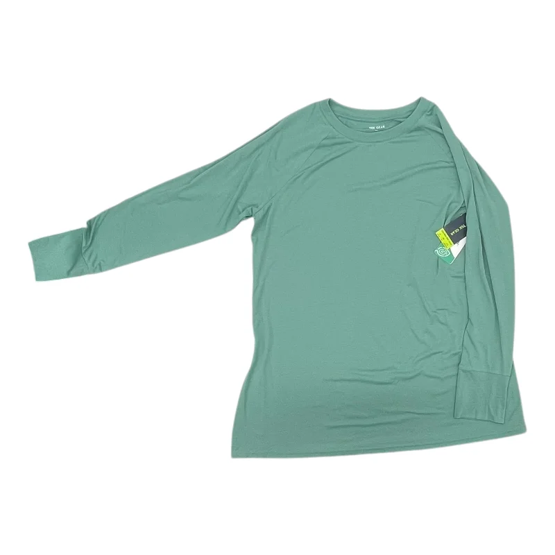 Athletic Top Ls Crewneck By Tek Gear In Green, Size:Xl Dynamic Men's High