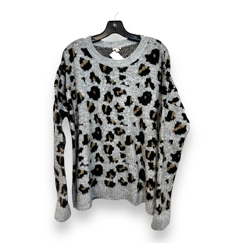 Sweater By Hem & Thread In Leopard Print, Size: S Practical Men's Quick