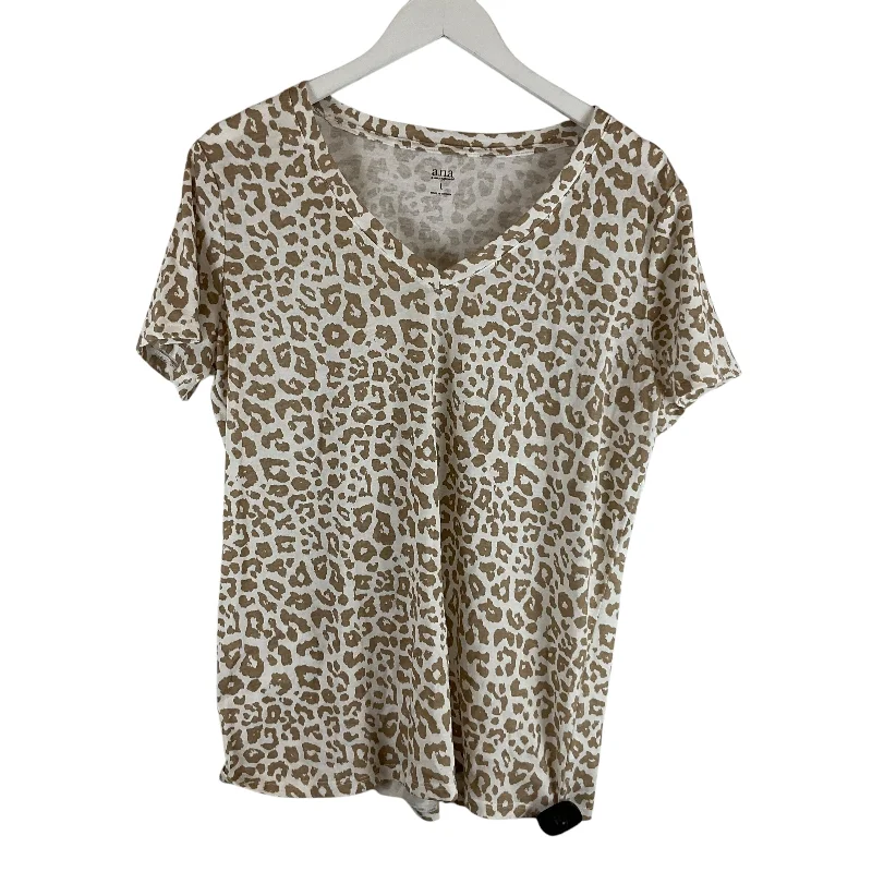 Top Short Sleeve By Ana  Size: L Bold Men's Animal