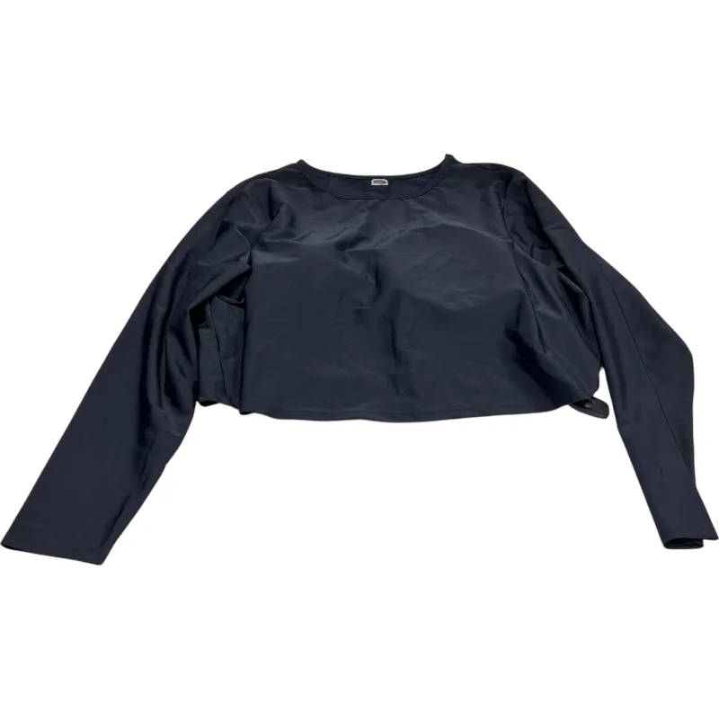 Athletic Top Long Sleeve Crewneck By Old Navy In Black, Size: 2x Minimalist Men's Casual 