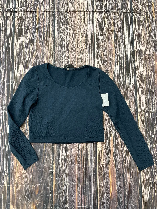 Athletic Top Long Sleeve Crewneck By Lululemon In Blue, Size: 6 Lumberjack