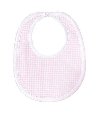 Pink & White Checker Bib Cozy Men's Sherpa
