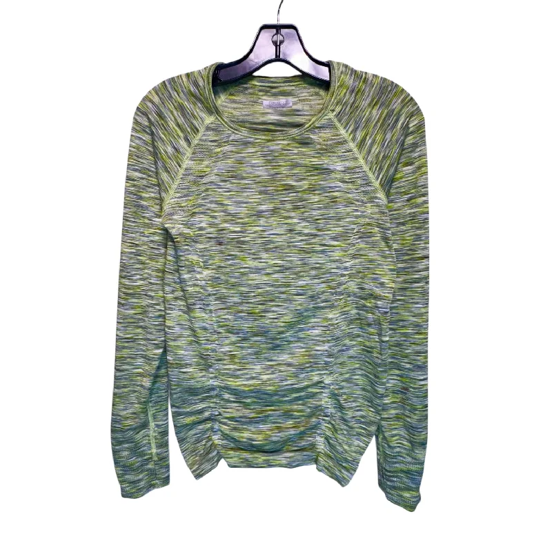 Athletic Top Long Sleeve Collar By Athleta In Green, Size: S Athletic Men's High